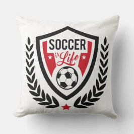 Fotboll Logotyp dekorativ kudde