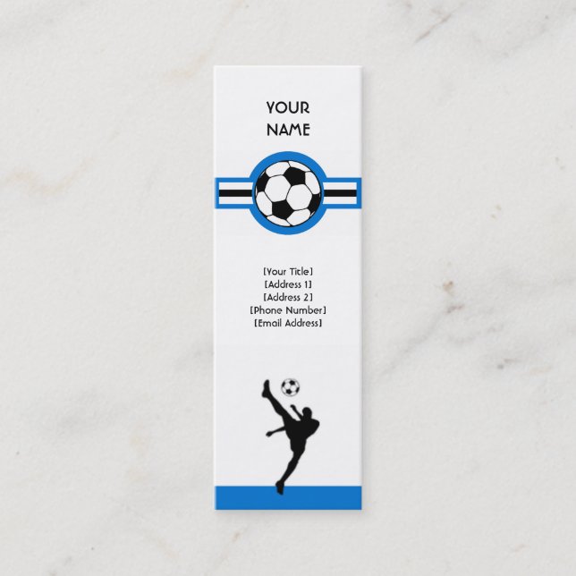 Fotboll: luft stjärna mini visitkort (Framsida)