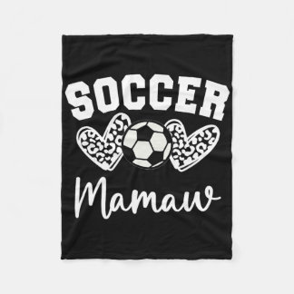 Fotboll Mamaw Matchande Familj Fotboll Fleecefilt