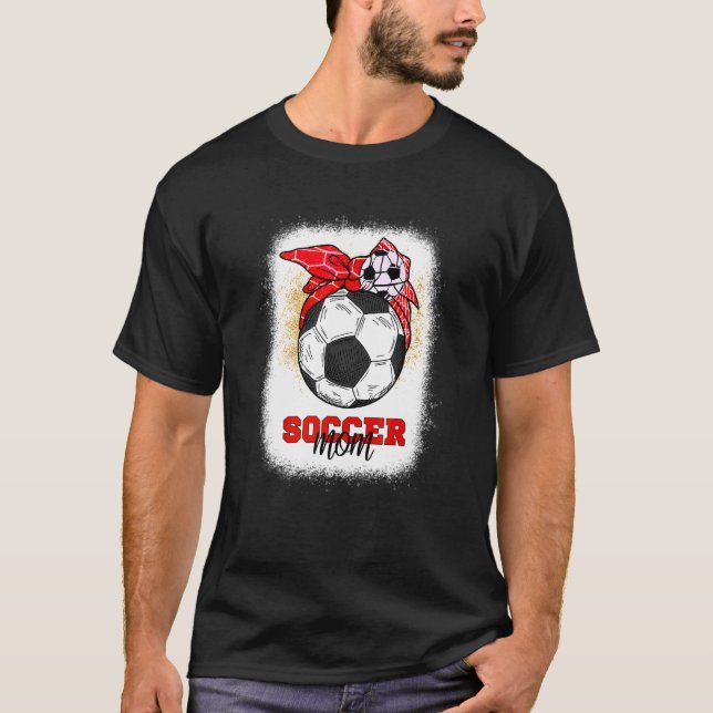 Fotboll Mamma Bun Boll Mors dag 2022 Fotboll Mamma T Shirt (Framsida)