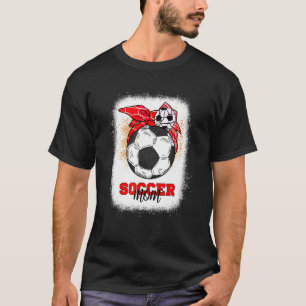 Fotboll Mamma Bun Boll Mors dag 2022 Fotboll Mamma T Shirt