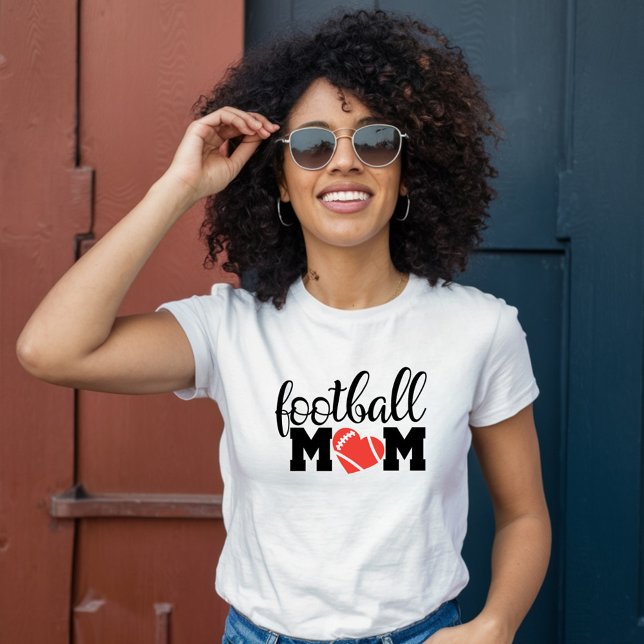 Fotboll Mamma - Hjärtfotbollen T Shirt (Skapare uppladdad)