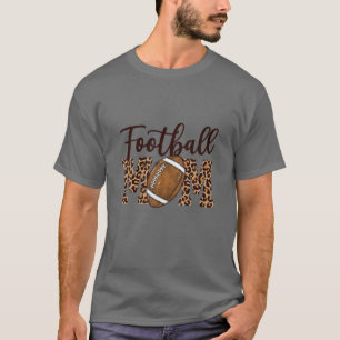 Fotboll Mamma Lunny Sport Leopard Football Sporty T Shirt