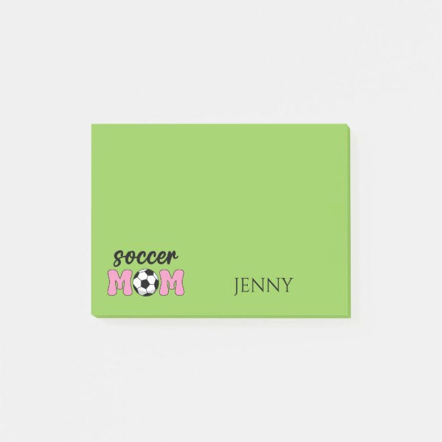Fotboll Mamma Mors dag personalize Post-it Block (Framsida)