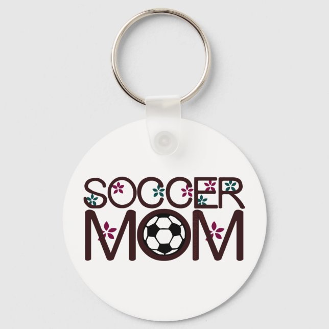 Fotboll Mamma Nyckelring (Framsida)