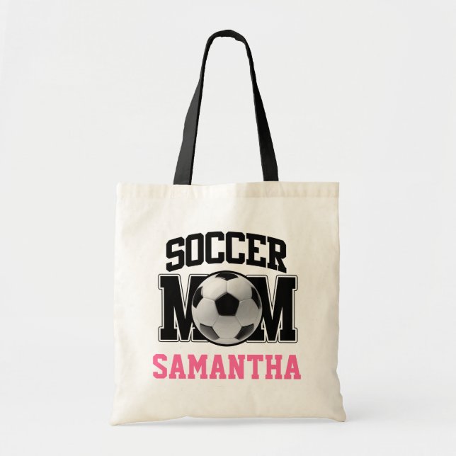 Fotboll Mamma Personlig Tygkasse (Framsidan)