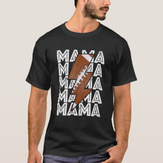 Fotboll Mamma Proud Mamma Sport Mors dag Retro T Shirt