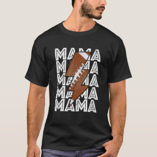 Fotboll Mamma Proud Mamma Sport Mors dag Retro T Shirt