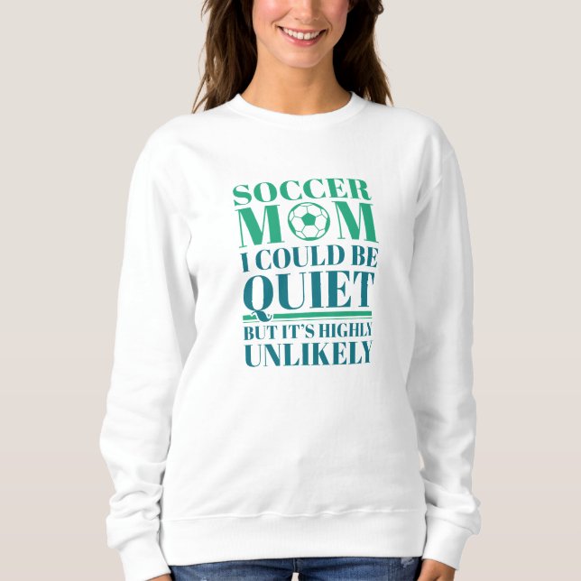 Fotboll Mamma Quiet T Shirt (Framsida)