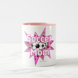 Fotboll Mamma Rosor Två-Tonad Mugg