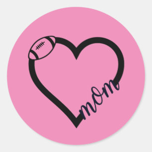 Fotboll Mamma Stickers Runt Klistermärke