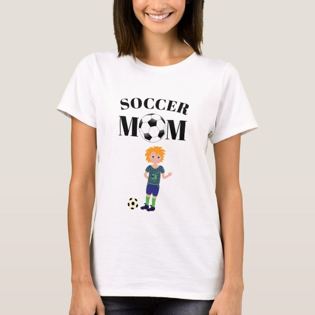 Fotboll Mamma T Shirt (Framsida)