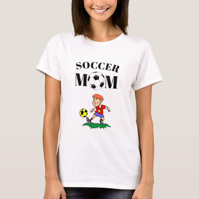 Fotboll Mamma T Shirt (Framsida)