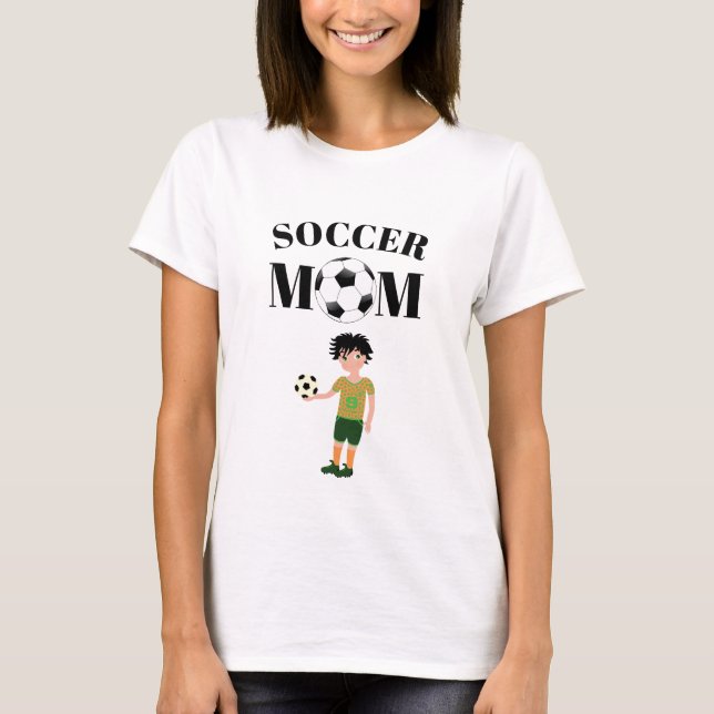 Fotboll Mamma T Shirt (Framsida)