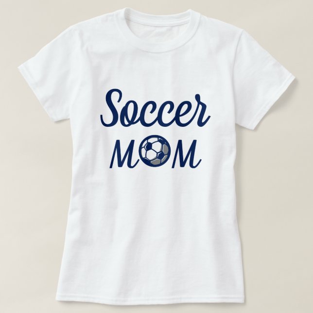 Fotboll Mamma T Shirt (Design framsida)