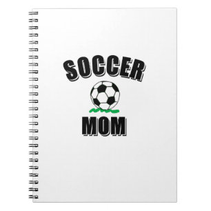 Fotboll Mamma Teckning och text Anteckningsbok
