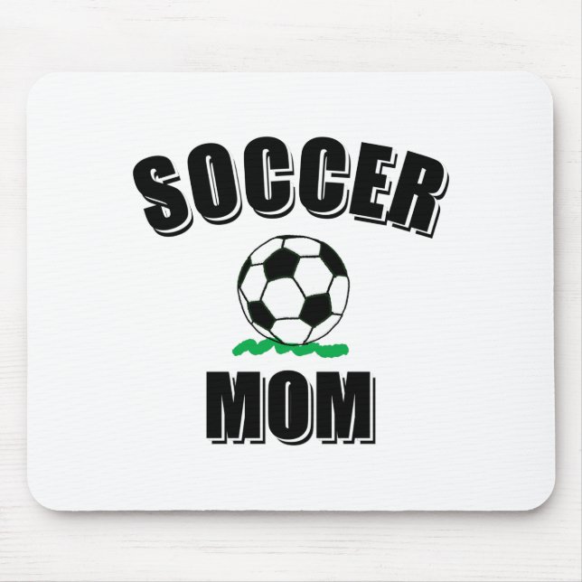 Fotboll Mamma Teckning och text Musmatta (Framsidan)