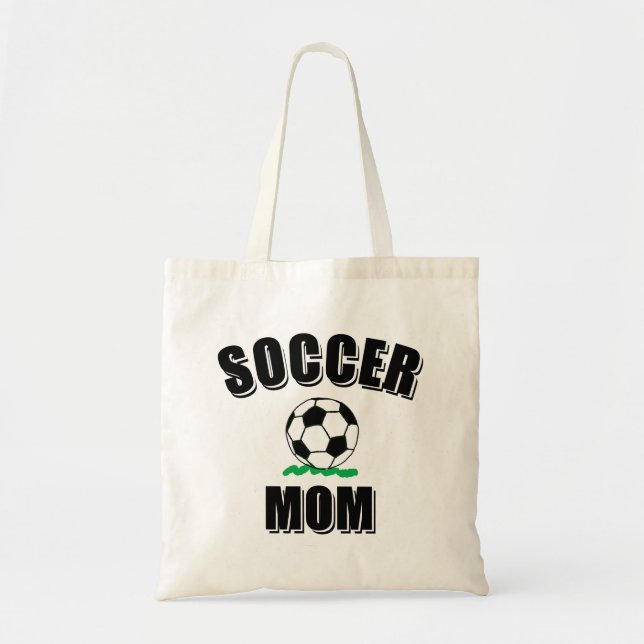 Fotboll Mamma Teckning och text Tygkasse (Framsidan)