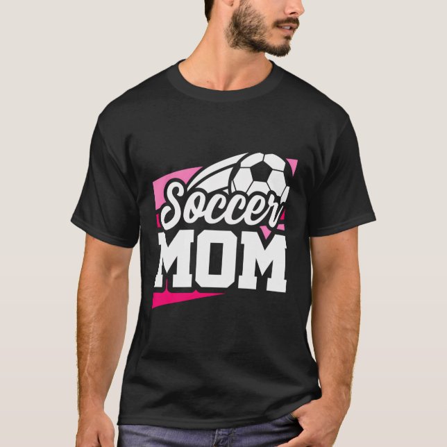 Fotboll - Mamma - ungdom - Fotboll - födelsedag - T Shirt (Framsida)
