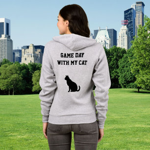 Fotboll Matchdag Katt Mamma Husdjur Älskare Svart T Shirt