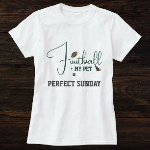 Fotboll Matchdag Kattmamma Skript Grön Grå Vit  T Shirt