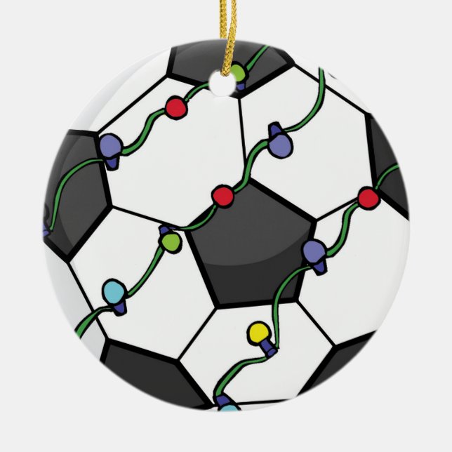 Fotboll med helgdag ornament (Framsidan)
