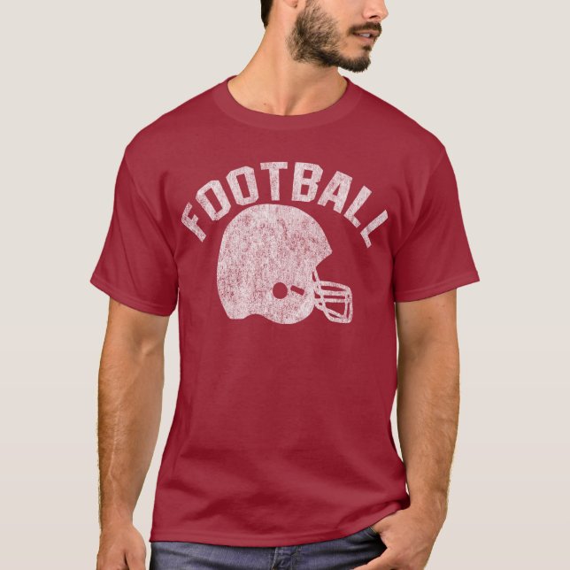 Fotboll med Helmet T-shirt (Framsida)