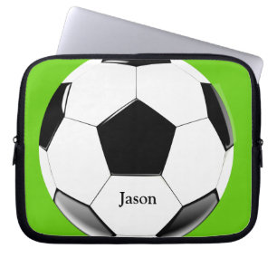 Fotboll med Namn-elektronikfack för bärbara datore Laptop Fodral
