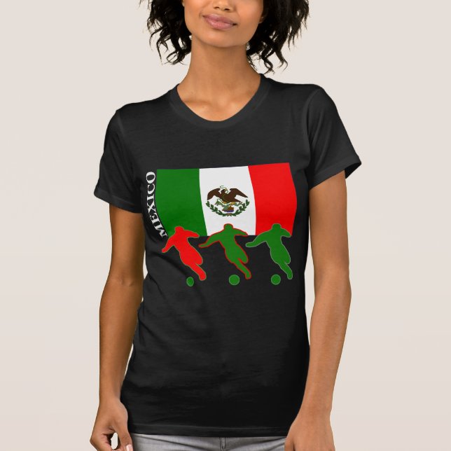 Fotboll Mexico T Shirt (Framsida)