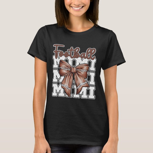 Fotboll Mimi Coquette Bow Sport Grandma Mor D T Shirt (Framsida)