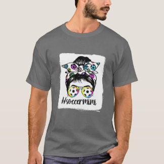 Fotboll Mimi Life Messy Bun Bandana Women Mor T Shirt