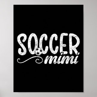 Fotboll Mimi Stolt Mimi över en fotbollsspelare Mi Poster