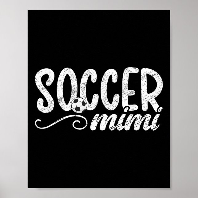 Fotboll Mimi Stolt Mimi över en fotbollsspelare Mi Poster (Framsidan)
