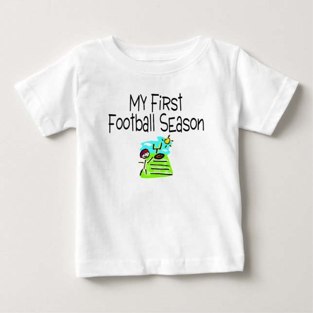 Fotboll min första fotbollsäsong (stick figur) tröja (Framsida)