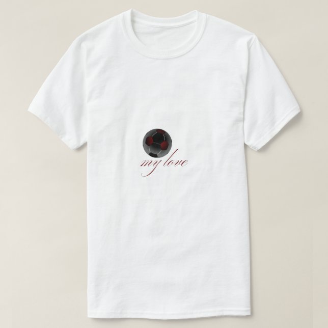 Fotboll min kärlek t shirt (Design framsida)