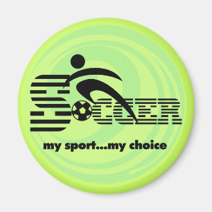 Fotboll min sportT-tröja och gåvor Magnet