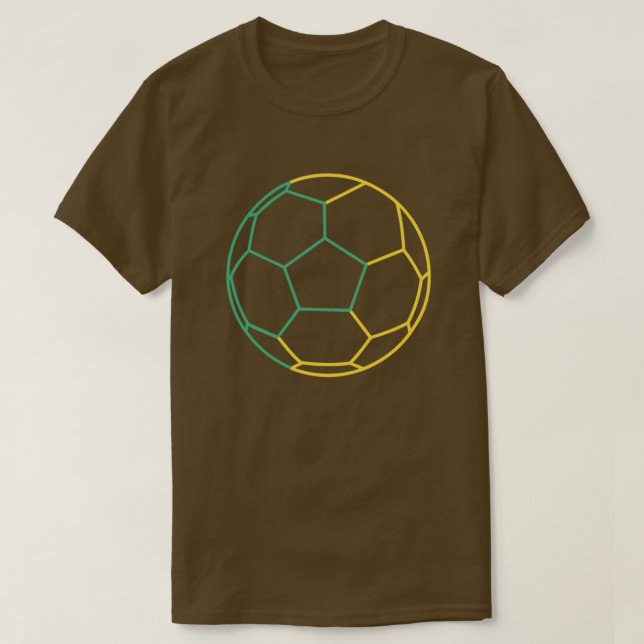 Fotboll - modern konst - Mörk T-Shirt (Design framsida)