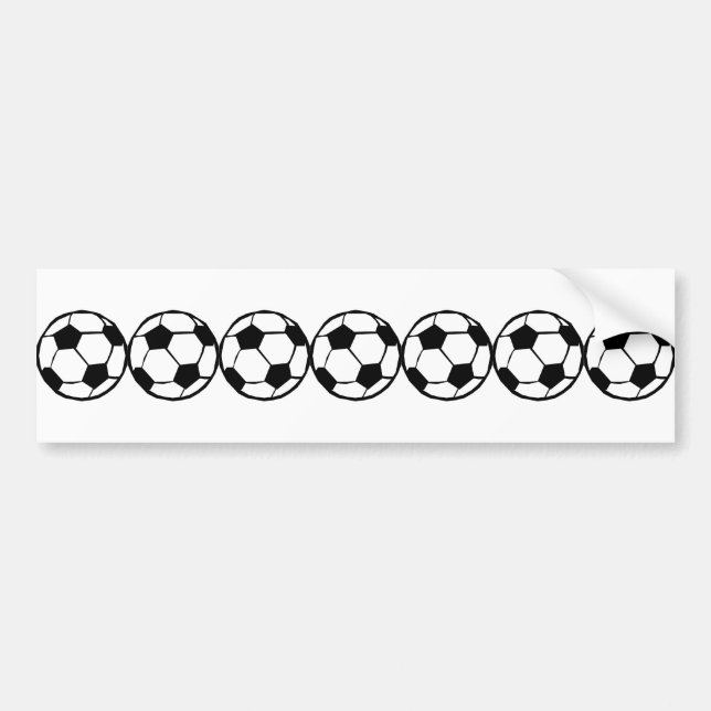 Fotboll mönster bildekal (Framsidan)