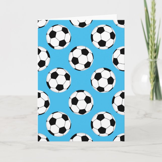 Fotboll Mönster Kort (Framsida)