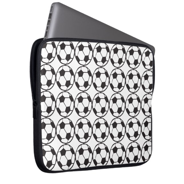 Fotboll mönster laptop sleeve (Framsidan Höger)