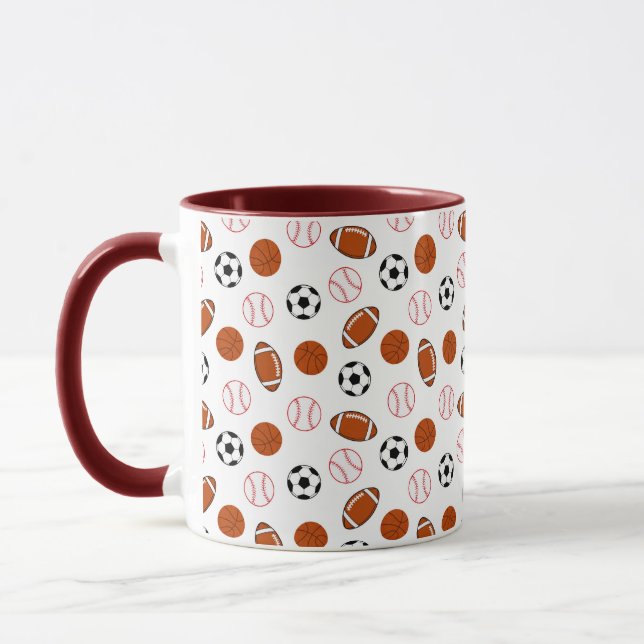 Fotboll Mönster Mugg (Vänster)