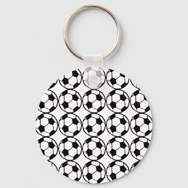 Fotboll mönster nyckelring (Framsida)