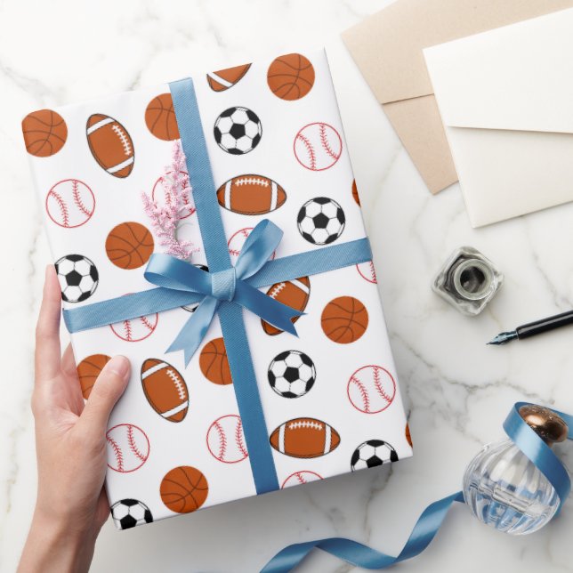 Fotboll Mönster Presentpapper (Gifting)