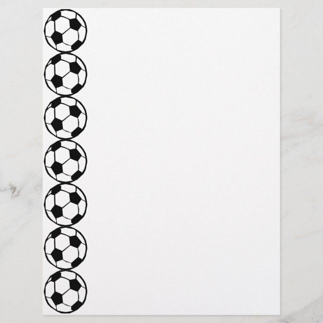 Fotboll mönster reklamblad (Framsidan)