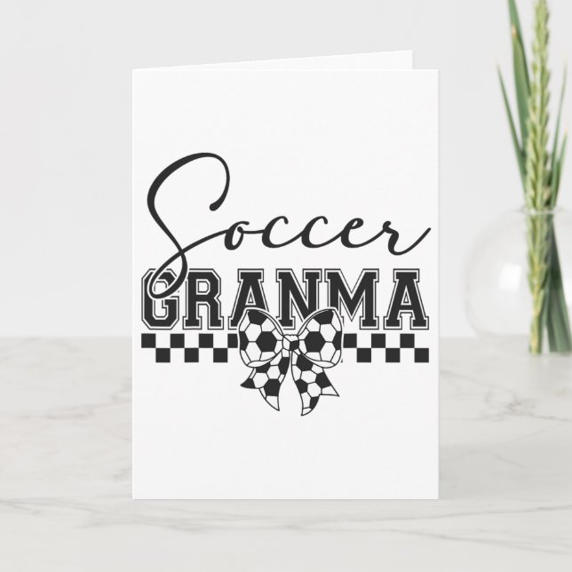 Fotboll Mormor Fotboll Mormor Matchdag Mors Dag Kort (Framsida)