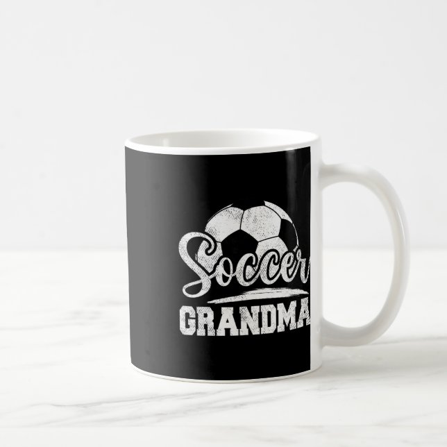 Fotboll Mormor Fotbollsspelare Speldag Mors Dag Kaffemugg (Höger)