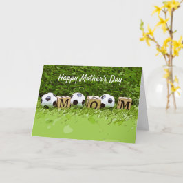 Fotboll Mors dag med boll och ord MAMMA Kort