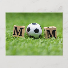 Fotboll Mors dag med boll och ord MAMMA Vykort