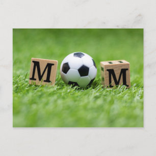 Fotboll Mors dag med boll och ord MAMMA Vykort