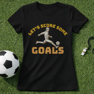 Fotboll Motivation Poäng Mål Matchdag T Shirt